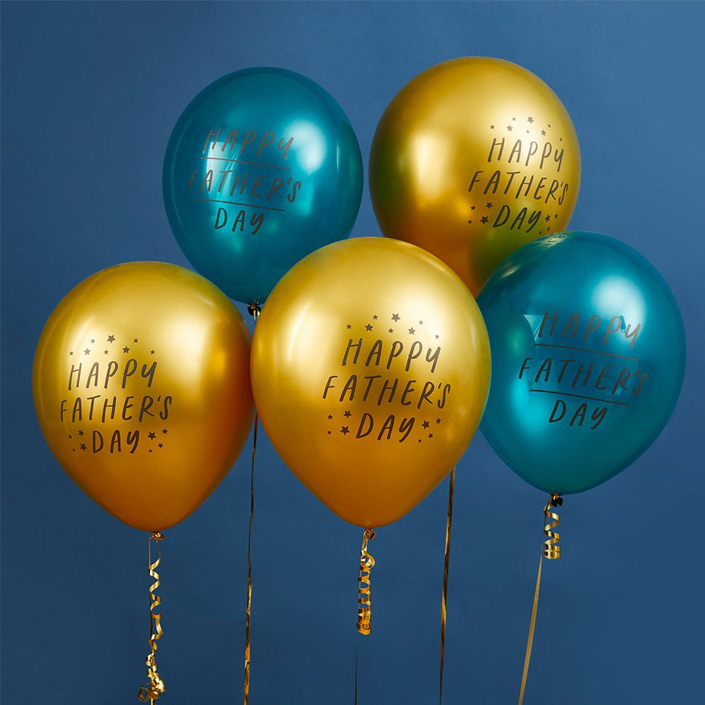 Happy Father's Day Balloons - Pack of 5