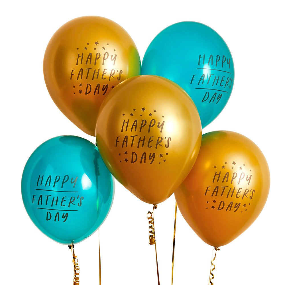 Happy Father's Day Balloons - Pack of 5
