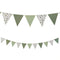 Sage Green Botanical Print Bunting - 2.5m