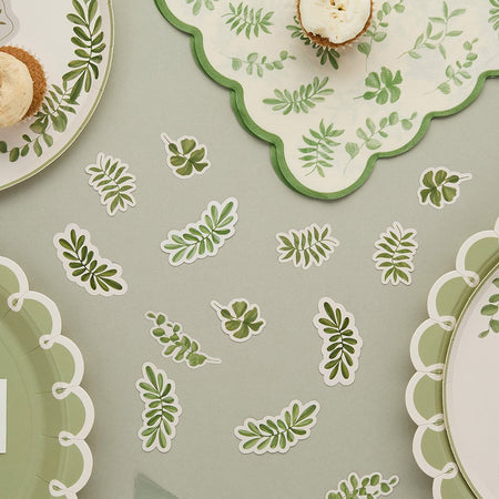 Botanical Leaf Party Table Scatter Confetti - 14g