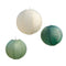 Botanical Sage Green & Ivory Paper Lantern Hanging Decorations - Pack of 3