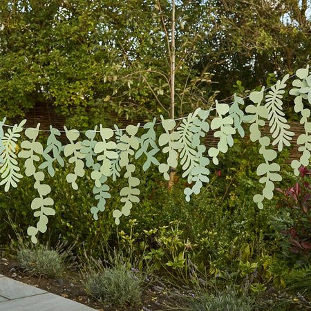 Botanical Leaf Card Garland Decoration - 2m