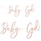 Baby Girl Pink Card Banner - 2m