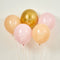 Baby Girl Latex Balloons - Pink, Nude & Gold - 12