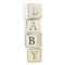 Baby Gold Letter Block Decorations