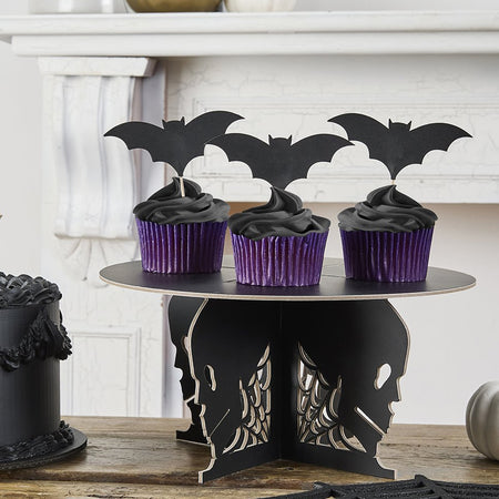 Halloween Bat Food Picks - Pack of 12