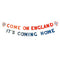 Come on England It's Coming Home Card Banner - 2.5m