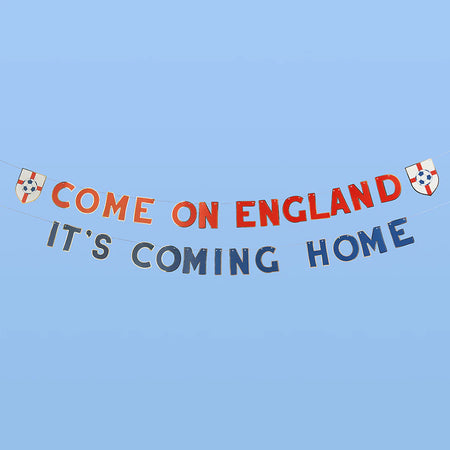 Come on England It's Coming Home Card Banner - 2.5m