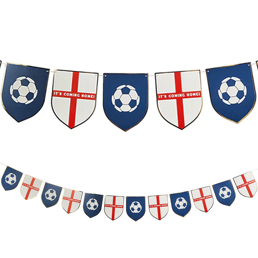 Come on England Football Flag Bunting Decoration - 2.5m