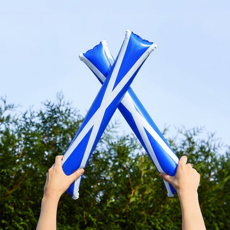 Scottish St. Andrew's Flag Inflatable Sticks – Pack of 2