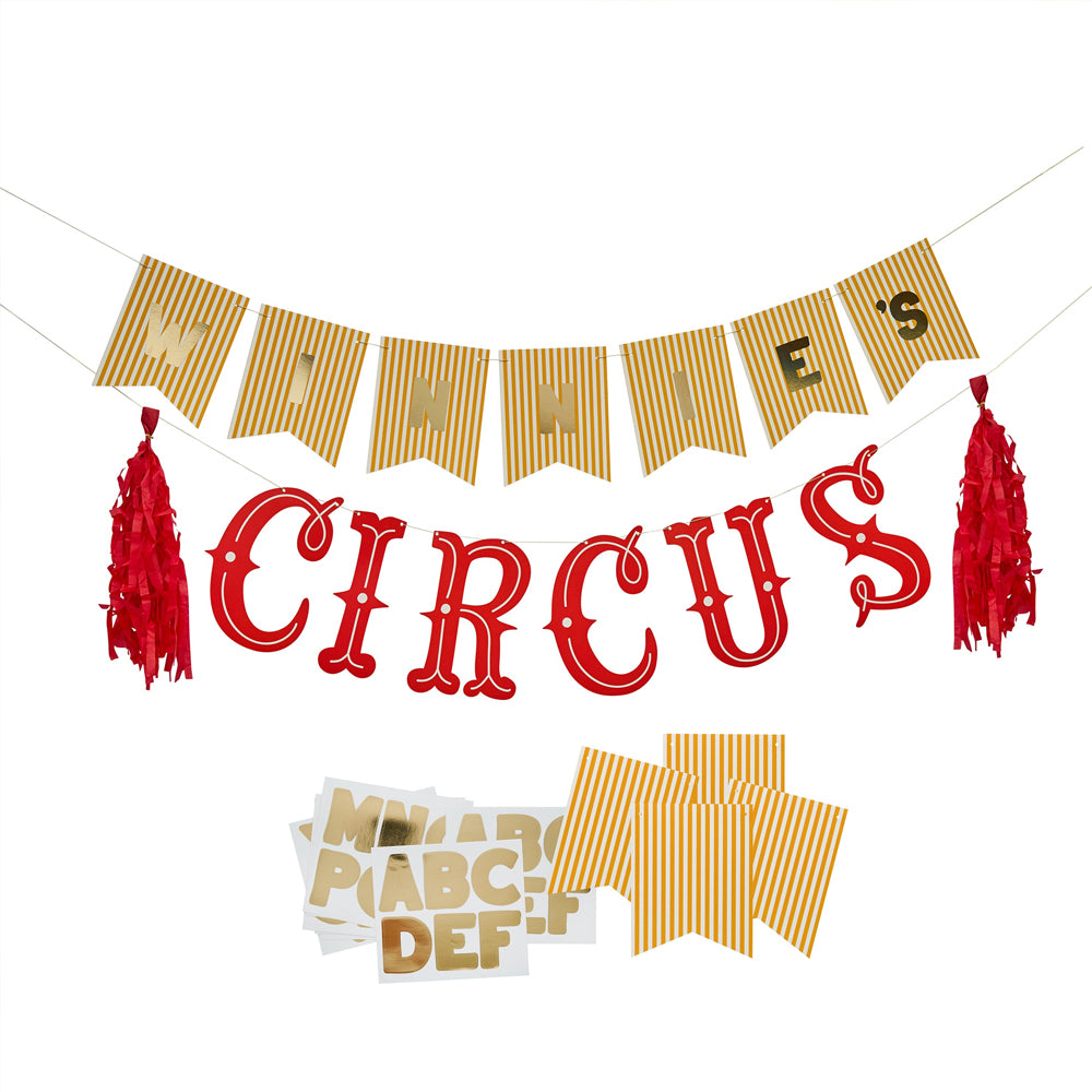 Circus Customisable Card Banner - 2m - 2 Banners