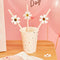 Daisy Paper Straws - Pack of 16