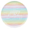 Rainbow Pastel Happy Birthday Paper Plates - Pack of 8