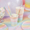 Pastel Rainbow Happy Birthday Paper Cups - Pack of 8