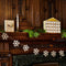 Wooden Snowflake Garland Decoration - 2.5m