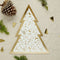 Gold Christmas Tree Shaped Grazing Board - 32cm