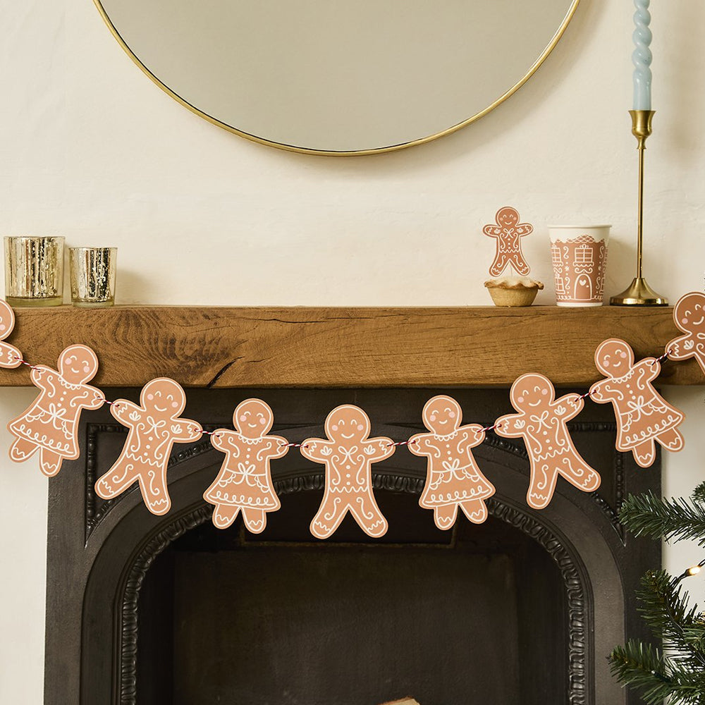 Gingerbread Card Bunting - 2m