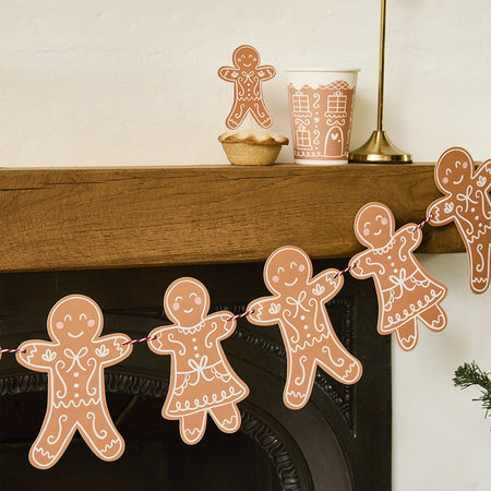 Gingerbread Card Bunting - 2m