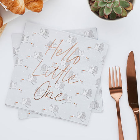 Hello Little One Paper Napkins - Pack of 16