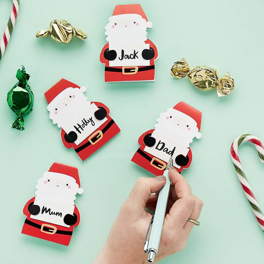 Santa Christmas Place Cards - Pack of 10