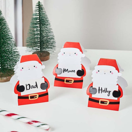 Santa Christmas Place Cards - Pack of 10
