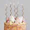 Gold Curly Candles - Pack of 12