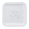 Let's Party White Iridescent Foil Paper Plates - Pack of 8