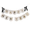 Happy New Year Banner With Black Velvet Bows - 2m