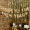 Gold Cheers to the New Year Banner - 2m