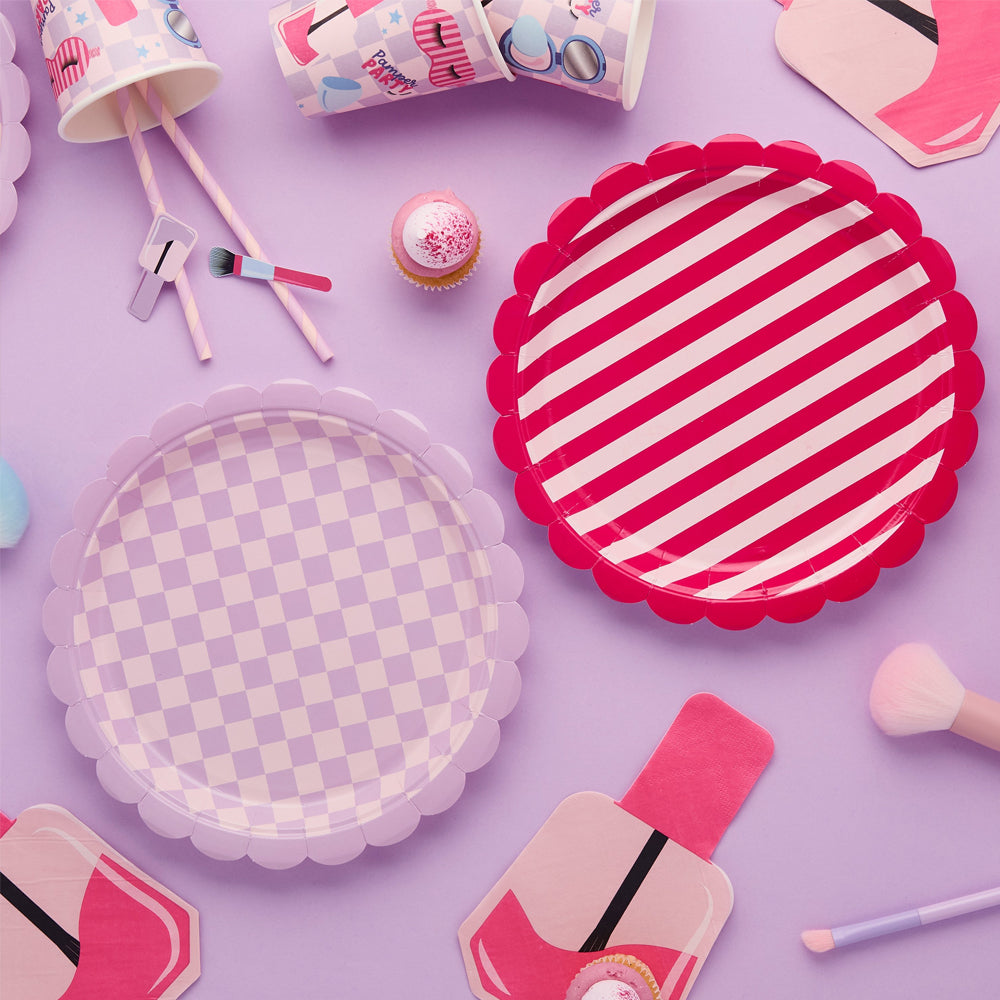 Pamper Party Paper Plates - Pack of 8