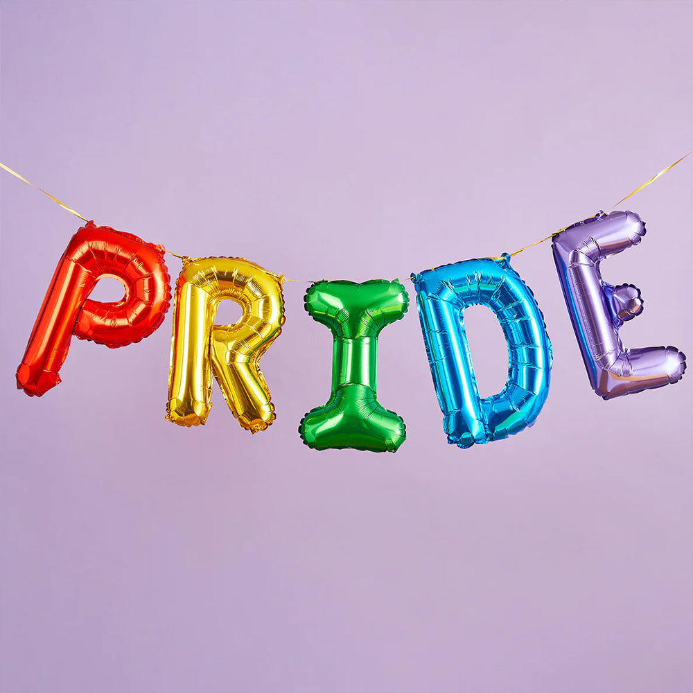 Pride Rainbow Colour Foil Balloon Garland - 16" Balloons