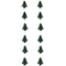 Christmas Tree Green Honeycomb Garland  - 2m