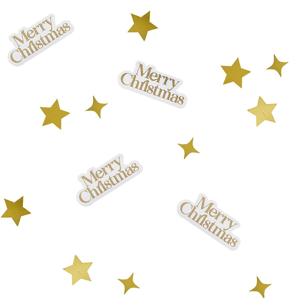 Gold Merry Christmas Confetti - 10g