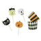 Halloween Themed Food Cups & Cake Pick Set - Pack of 12