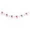 Santa & Bow Christmas Garland Decoration - 2m