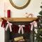 Pink and Burgundy Velvet Bow Garland - 2m