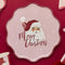 Vintage Pink Santa Paper Plates - 23cm - Pack of 8