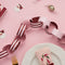 Pink and Red Stripe Paper Chains - Pack of 48