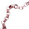 Pink and Red Stripe Paper Chains - Pack of 48