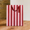 Pink and Red Striped Small Gift Bag