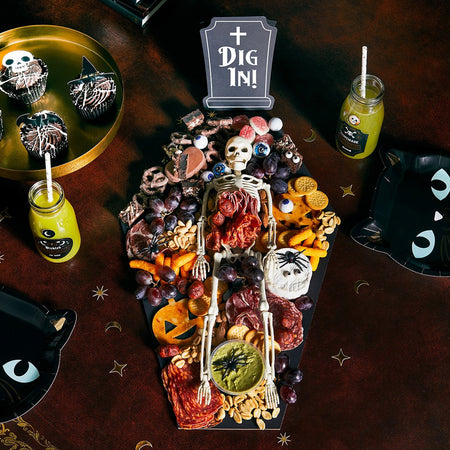 Halloween Black Coffin Grazing Board