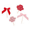 She's Tying The Knot & Satin Bow Food Picks - Pack of 12