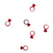 Red Engagement Ring Confetti Table Sprinkles - 14g