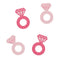 Pink Ring Wine Glass Markers - Pack of 12