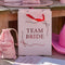 Pink Team Bride Bows Hen Party Bags - Pack of 5