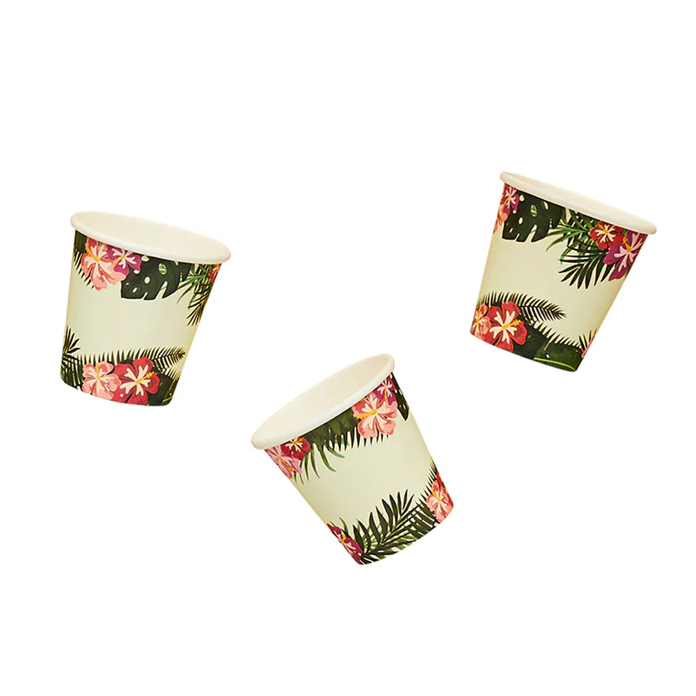 Tropical Paper Shot Cups - Pack of 8