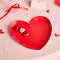 Valentines Red Heart Shape Paper Plates - Pack of 8
