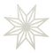 White Star Felt Place Mats - Pack of 4
