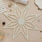 White Star Felt Place Mats - Pack of 4