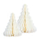 White Honeycomb Christmas Trees - Pack of 2